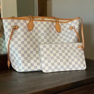 Louis Vuitton Neverfull MM Damier Azur Canvas